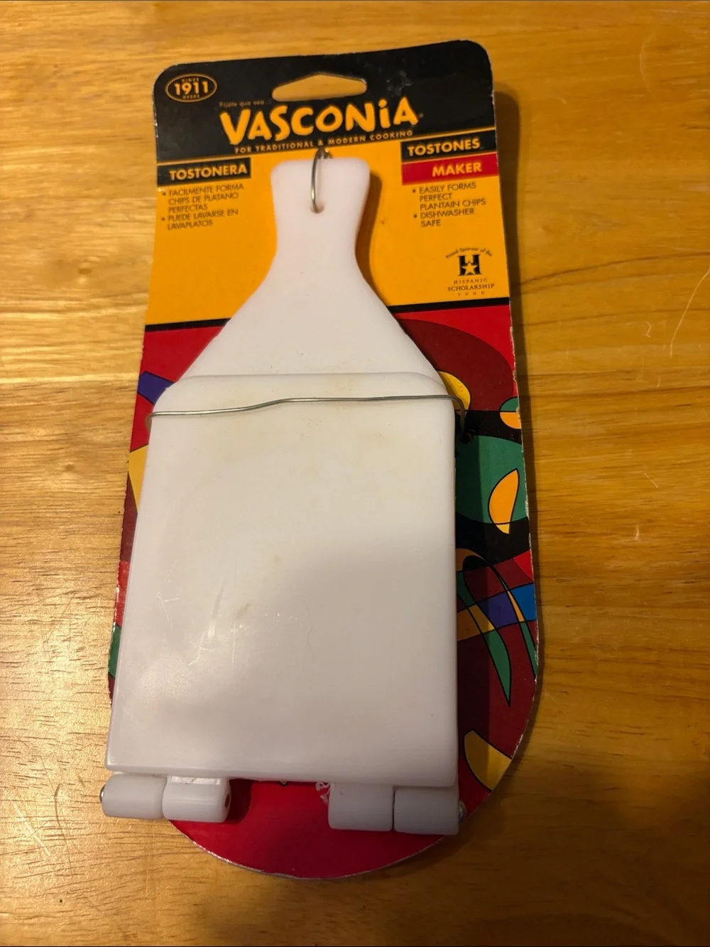 White Plastic Tostones Maker - Plantain Press